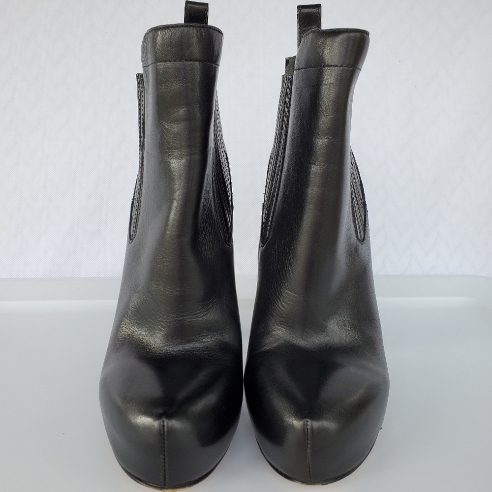 SOLD Alexander Wang Black Platform Anabela Bootie Sz 38 - Picture 5 of 16